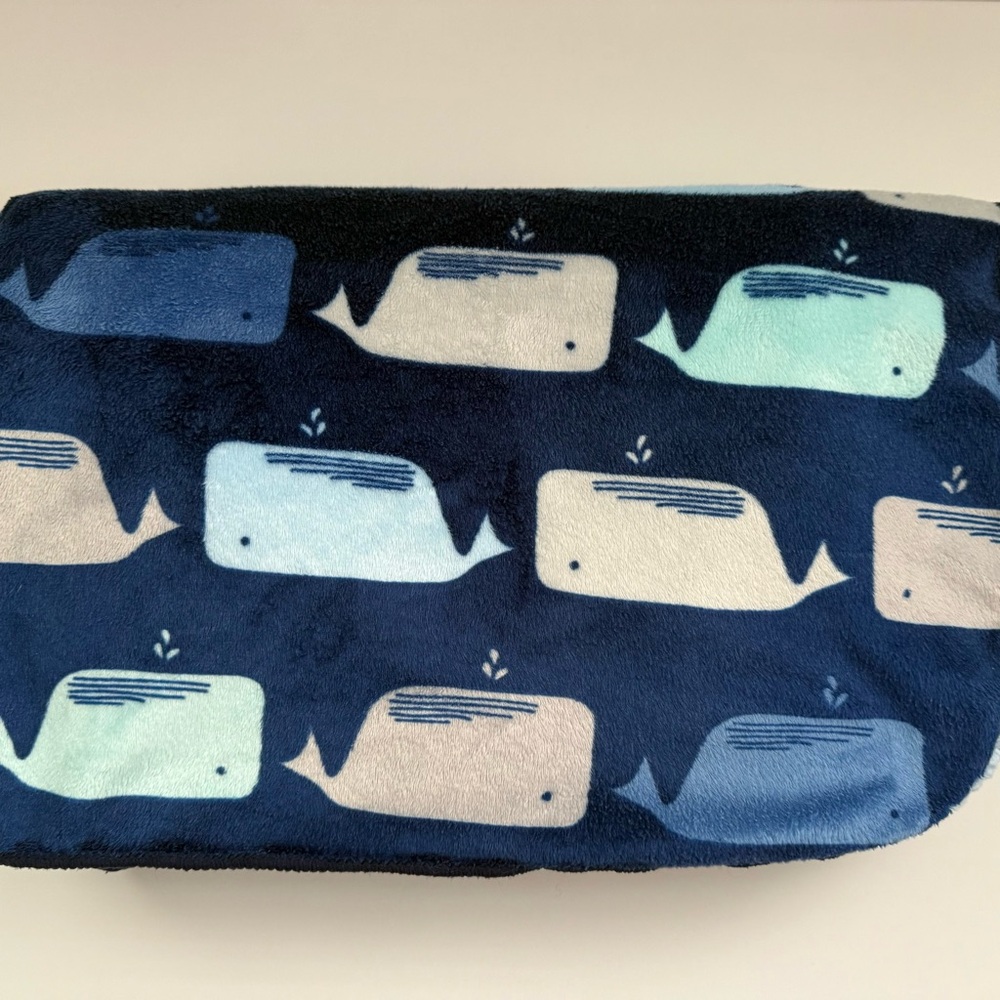 Cloud Island Target Whale Blue Sherpa Blanket Baby Kids Navy Lovey Security